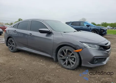 2021 Honda Civic Sport из США, поврежденный, VIN 2HGFC2F88MH556375
